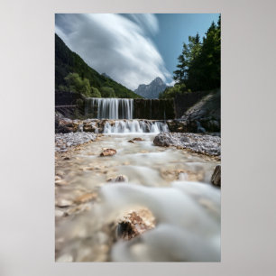 Stunning scenery at Krnica valley, Slovenia Poster