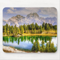 Stunning Scenic View of Dolomite Mountains Italy