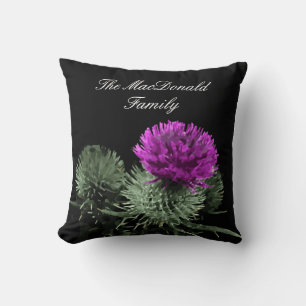 Stunning Scottish Thistle Family Clan Cushion