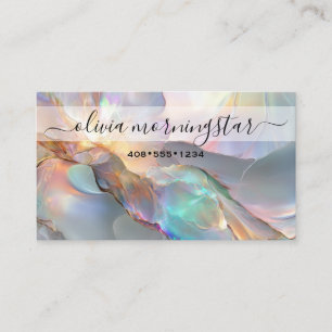 Stunning Signature Opal 2 QR Code Business Card