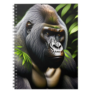 Stunning Silver Back Gorilla - Jungle King Notebook