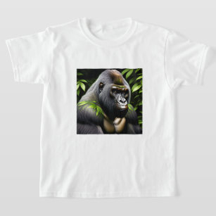 Stunning Silver Back Gorilla - Jungle King T-Shirt