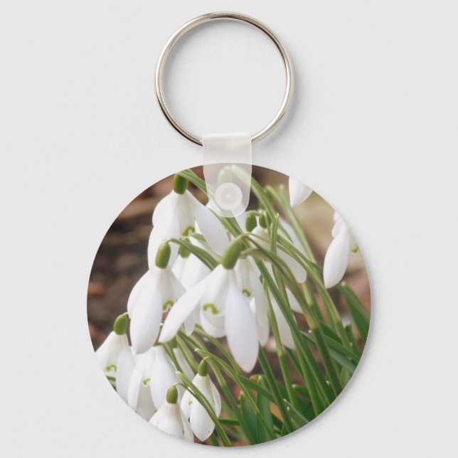 Stunning Snowdrops Key Ring (Front)