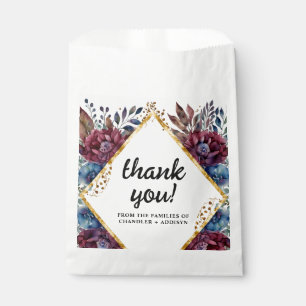 Stunning Sophistication Jewel-Toned Peony Wedding Favour Bags