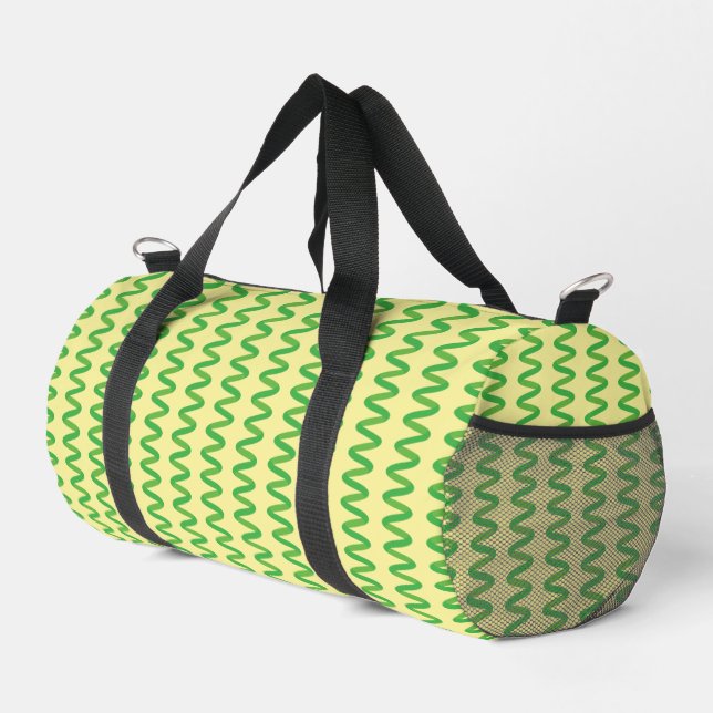 Stunning Spirulina Duffle Bag (Right Corner)