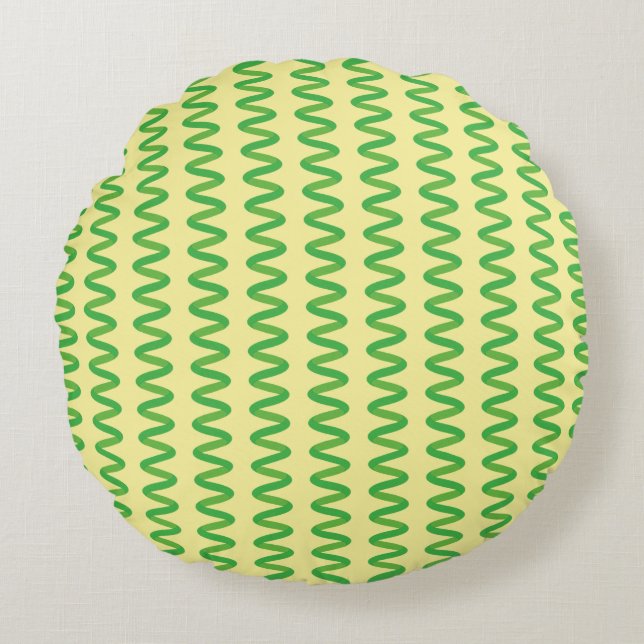 Stunning Spirulina Round Cushion (Front)