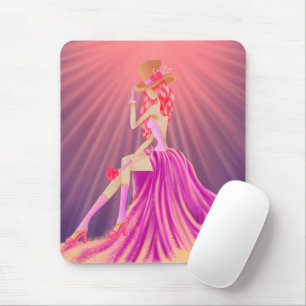 Stunning Steampunk Glamour Prom Queen Mouse Mat
