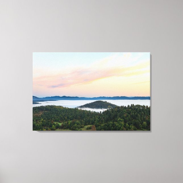 Stunning sunrise from Šilentabor, Slovenia Canvas Print (Front)