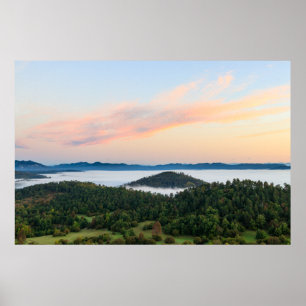 Stunning sunrise from Šilentabor, Slovenia Poster