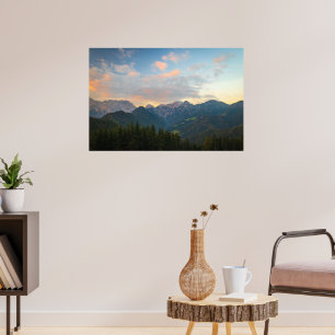 Stunning sunrise in Logar valley, Slovenia Poster