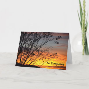 Stunning Sunset Sympathy Greeting Card