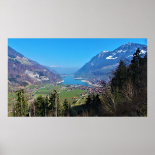 Stunning Swiss valley at Lungern Poster