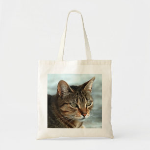 Stunning Tabby Cat CloseUp Artistic Portrait Tote Bag