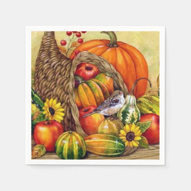 stunning Thanksgiving arrangement Napkin (Front)
