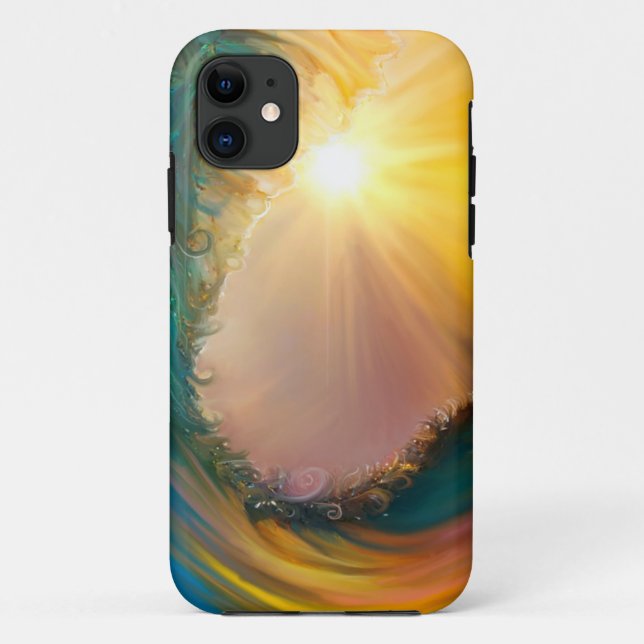 Stunning tropical wave at sunset Case-Mate iPhone case (Back)