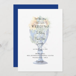 Stunning Tuscan Mediterranean Wedding III Invitation