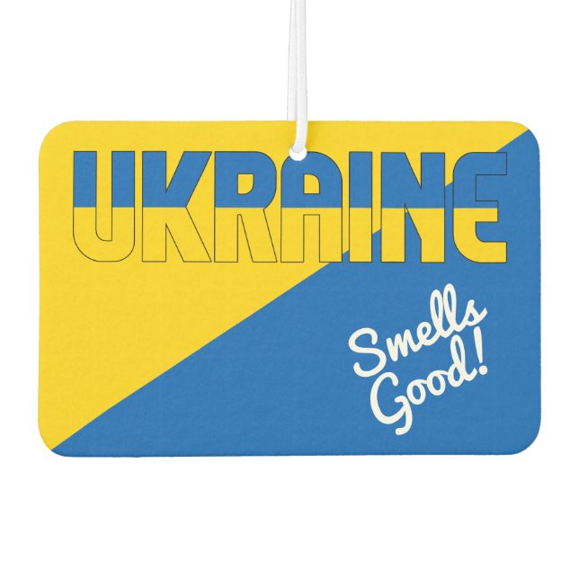 Stunning Ukraine Flag Air Freshener (Front)