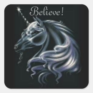 Stunning Unicorn Square Sticker