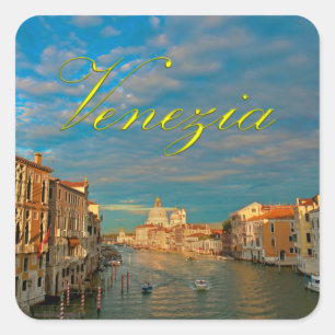Stunning! Venezia Grand Canal Venice - Pro Photo Square Sticker