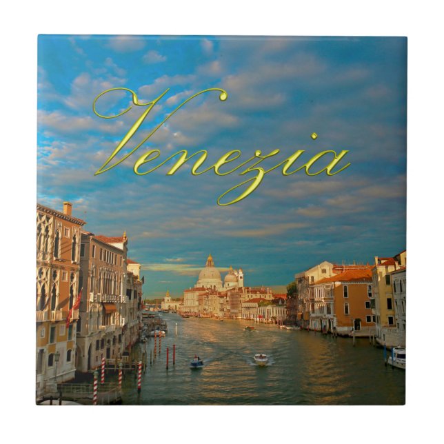 Stunning! Venezia Grand Canal Venice - Pro Photo Tile (Front)