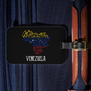 Stunning Venezuela Mandala Art Flag Luggage Tag
