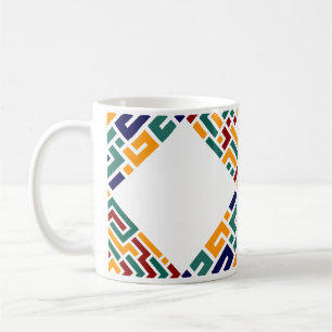 Stunning Vibrant Colours Geometric Pattern Coffee Mug