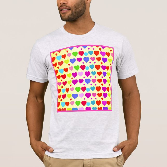 Stunning Vibrant Love Pattern T-Shirt (Front)