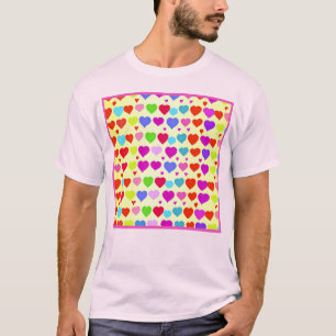 Stunning Vibrant Love Pattern T-Shirt