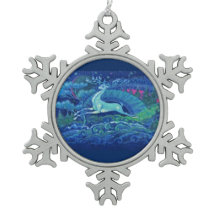 Stunning Vintage Blue Russian Reindeer