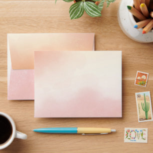 Stunning Watercolor Colourful Wedding Envelope
