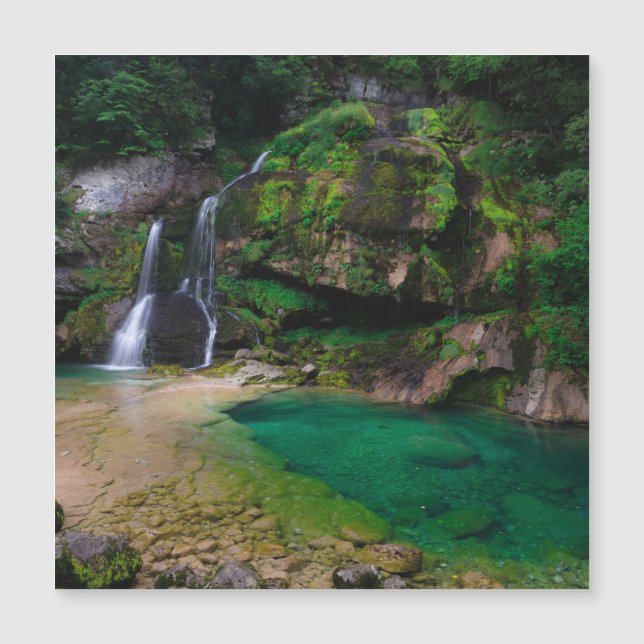Stunning waterfall Virje, Slovenia Poster (Front)