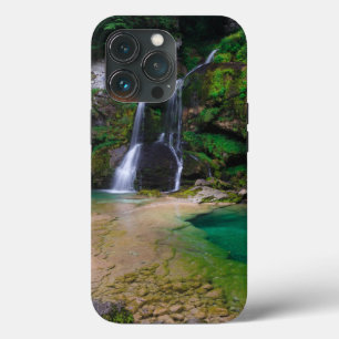 Stunning waterfall Virje, Slovenia Poster iPhone 13 Pro Case