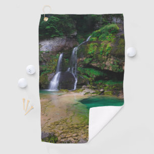 Stunning waterfall Virje, Slovenia Poster Golf Towel