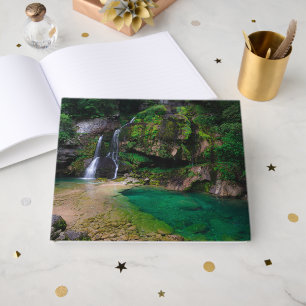 Stunning waterfall Virje, Slovenia Poster Guest Book