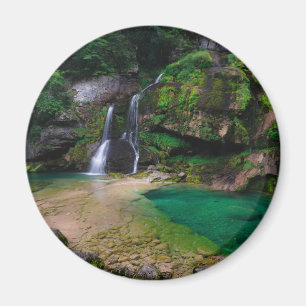 Stunning waterfall Virje, Slovenia Poster Magnet