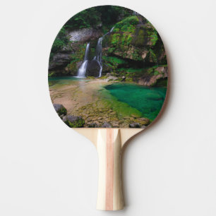 Stunning waterfall Virje, Slovenia Poster Ping Pong Paddle