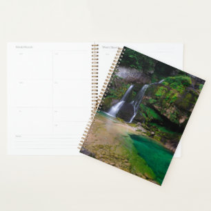 Stunning waterfall Virje, Slovenia Poster Planner
