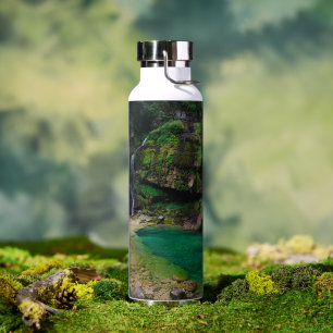 Stunning waterfall Virje, Slovenia Water Bottle