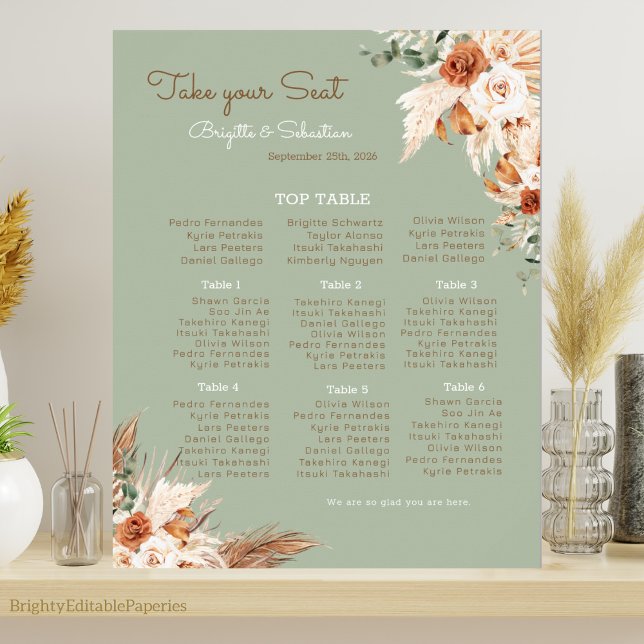  Stunning Wedding Chart Poster (Creator Uploaded)