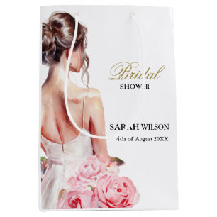 Stunning Wedding Gown Bridal Shower on a Budget Medium Gift Bag