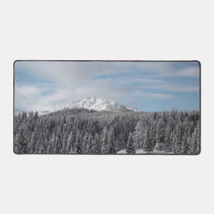 Stunning winter scenery desk mat