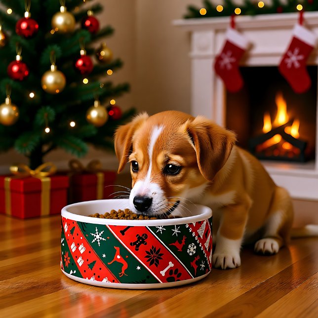 Stunning 💚❤️Xmas diagonal pattern  (Stunning 💚❤️Xmas diagonal pattern Bowl)