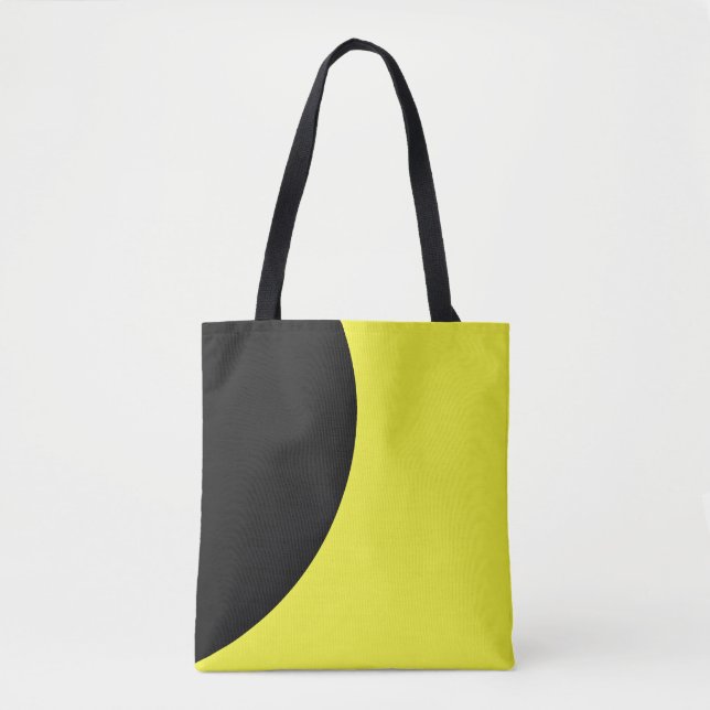 Stunning Yellow and Black Tote Bag (Front)