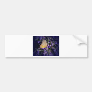 Stunning Yellow Butterfly on Lavender. Bumper Sticker