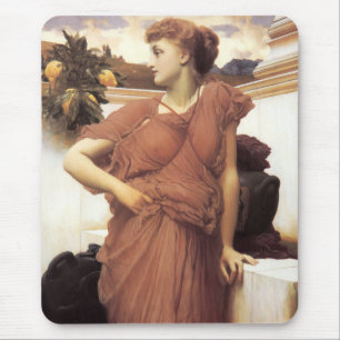 Stunningly Beautiful Woman at the Fountain Mouse Mat