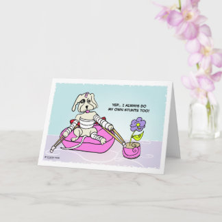Stunt Dog Get Well Card