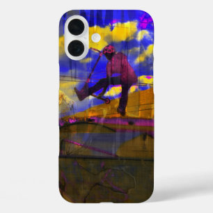 Stunt-Scooter Fine Art Sports Design iPhone 16 Plus Case