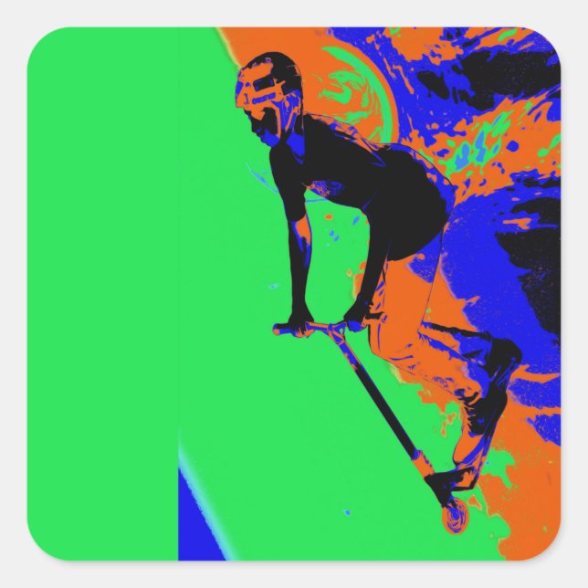 Stunt Scooter Speedster - Scooter Boy Sticker (Front)