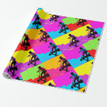 Stunt Scooter Trickster - Scooter Boy Wrapping Paper<br><div class="desc">This young scooter rider is practicing riding doing wheelies on his stunt scooter. Great for kids of all ages!</div>