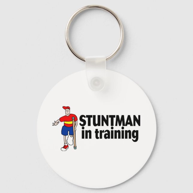Stuntman In Training 2 Key Ring (Front)